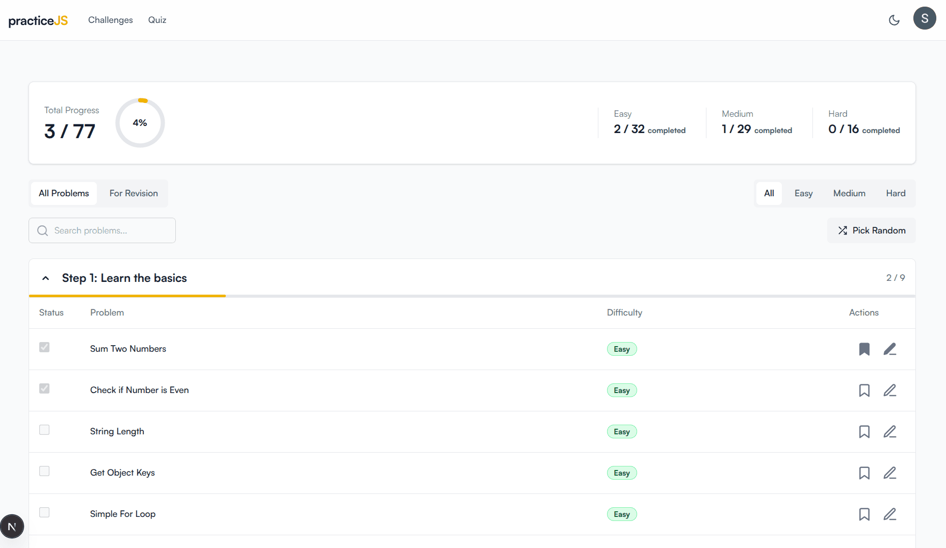 Interview JS Product Showcase